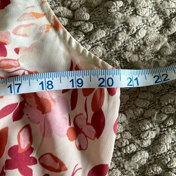 LUXOLOGY Floral‎ Dress. High-Low. Pink Floral. Size XL - Picture 12 of 12